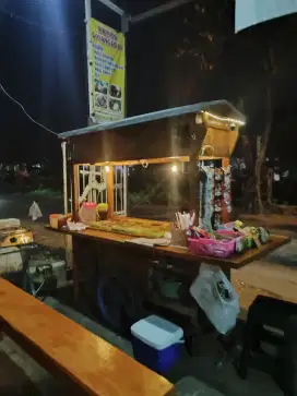 Gerobak usaha Angkringan