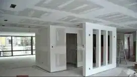 Sekat ruangan partisi gypsum atau kalsyboard