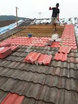 JASA TUKANG BANGUNAN PERBAIKAN ATAP BOCOR DINDING REMBES TALANG AIR