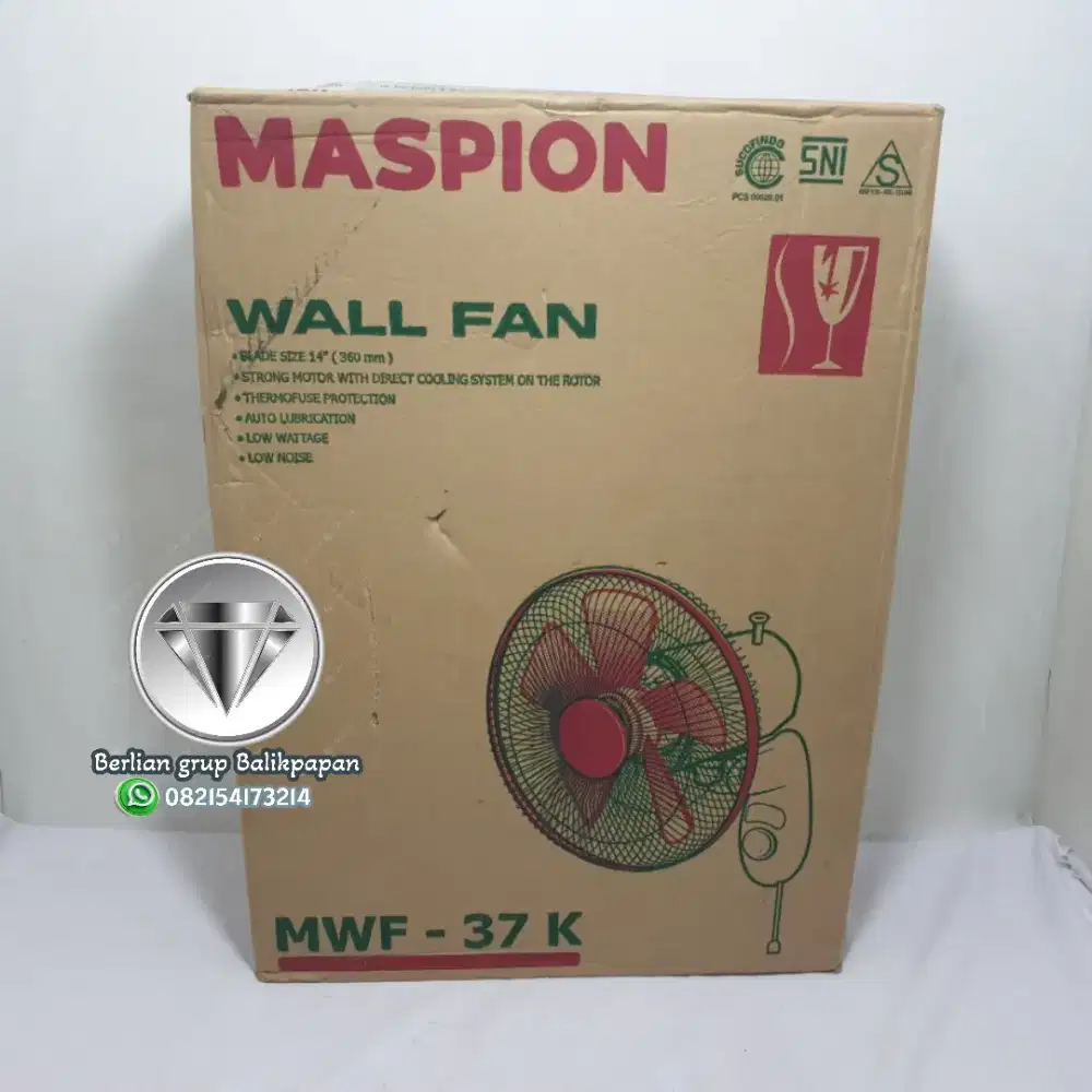 COD (MWF-37 K MASPION KIPAS ANGIN 14 inch / MASPION KIPAS ANGIN TEMBOK
