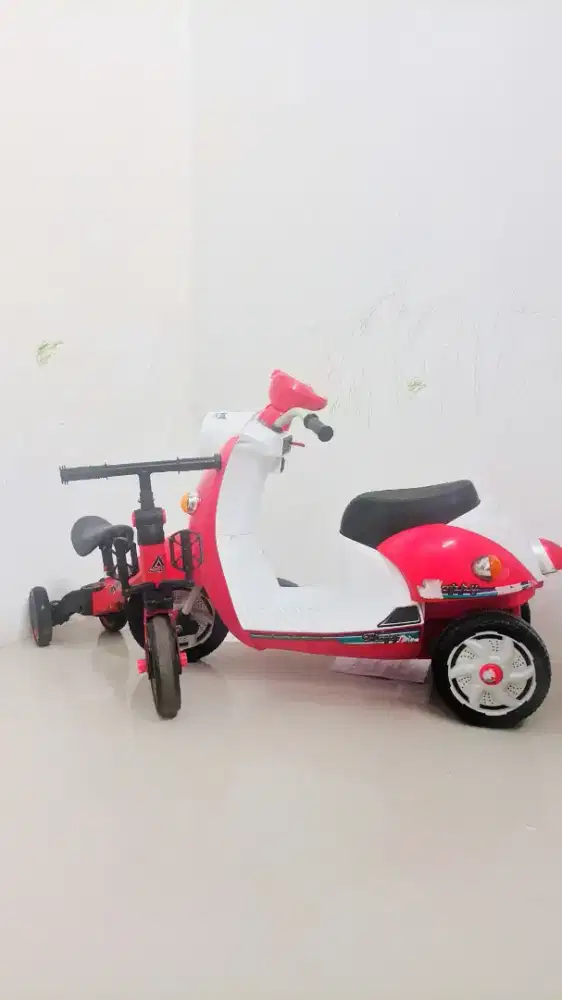 2in1 #Sepeda + Motor Listrik Anak