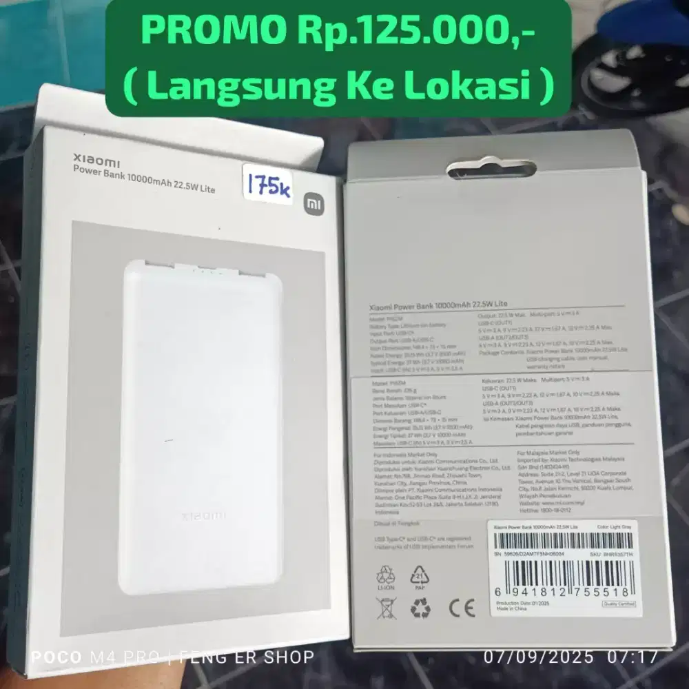 PROMO Powerbank Xiaomi 10000mah 22,5W ( GARANSI RESMI )