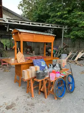 Readystok gerobak angkringan paket komplit free ongkir pulau jawa