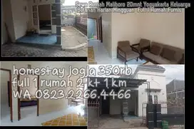 Sewa Rumah Maliboro 20mnt Yogyakarta Keluarga Bulanan Harian Mingguan