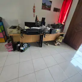 Meja kantor sale, PC bekas, printer bekas