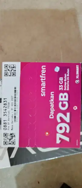 Jual cepat kartu perdana Smartfren 792 GB selama 2 Tahun