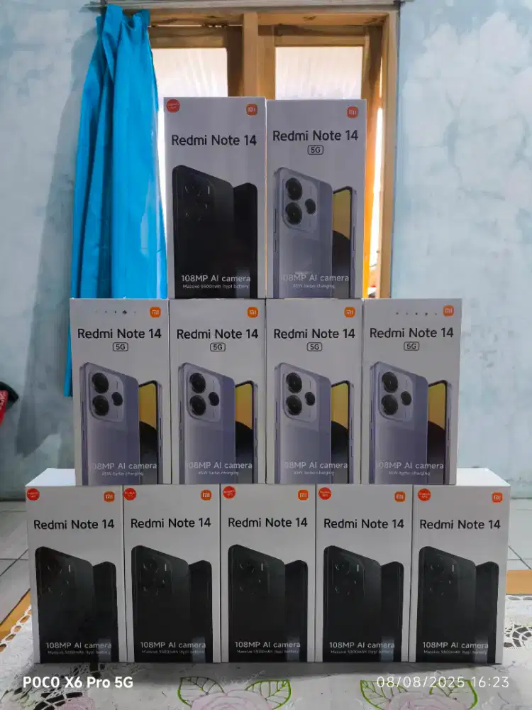 Redmi note 14 5G 12/512 8/256 note 14 8/256 8/128 baru dan segel