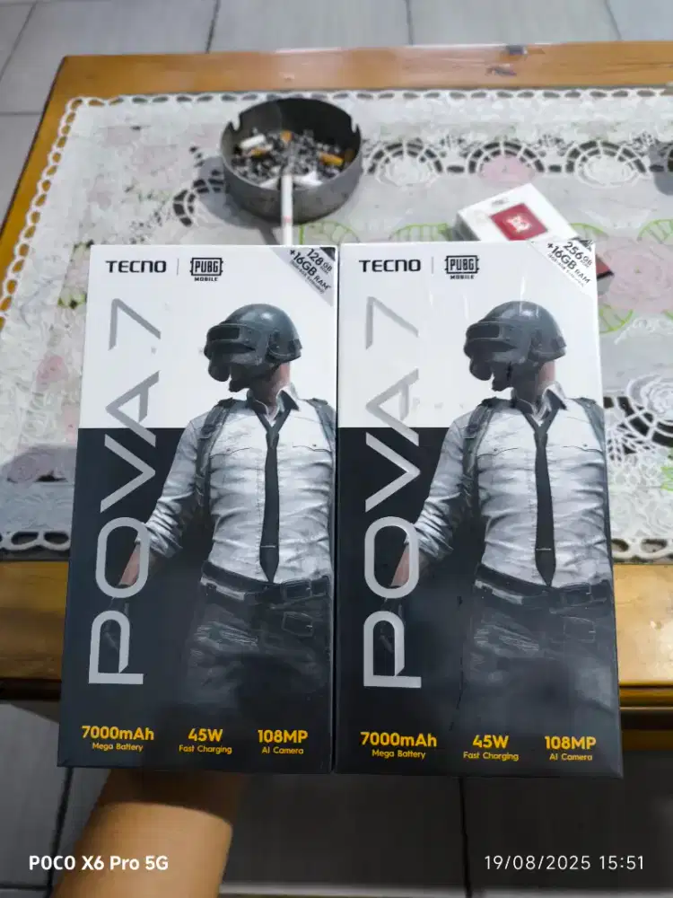 Tecno pova 7 8/256 8/128 baru dan segel murah