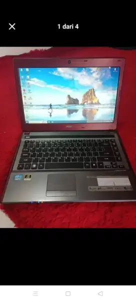 Laptop acer 4755 i5 gen2 ram 8gb ssd 256/hdd 500gb mulus double vga