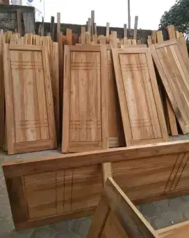 Pintu jati motif