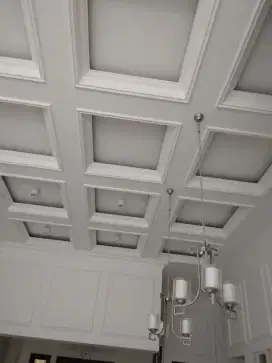 Jasa pemasangan plafond gypsum pvc partisi canopy wallmolding murah