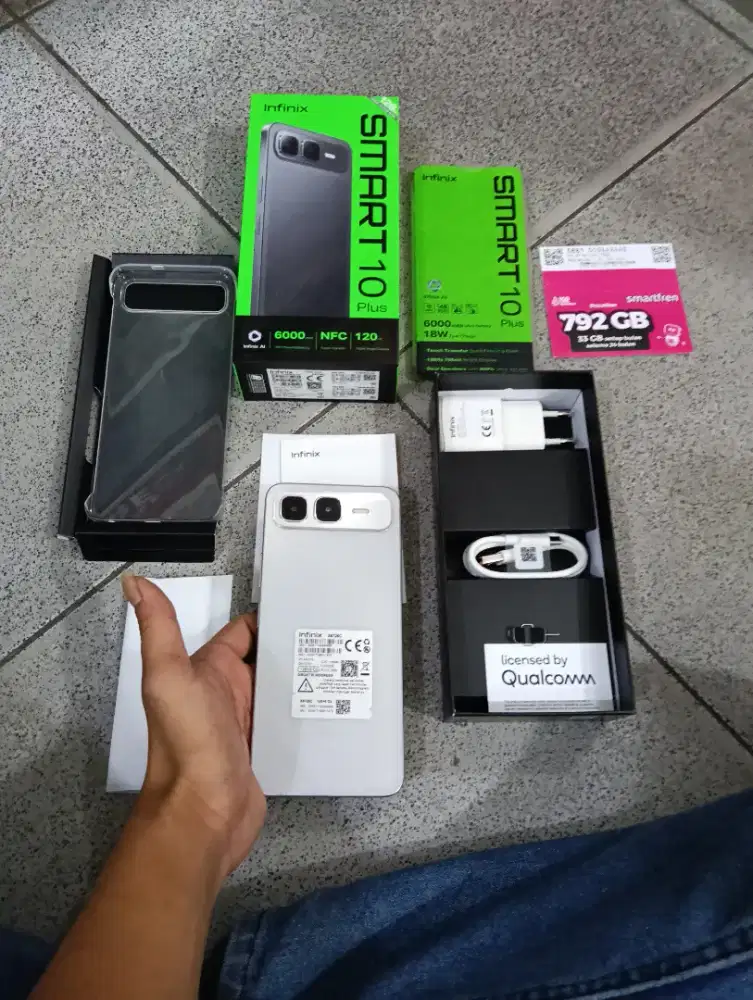 Infinix smart 10plus 8/128 seken murah dan lengkap