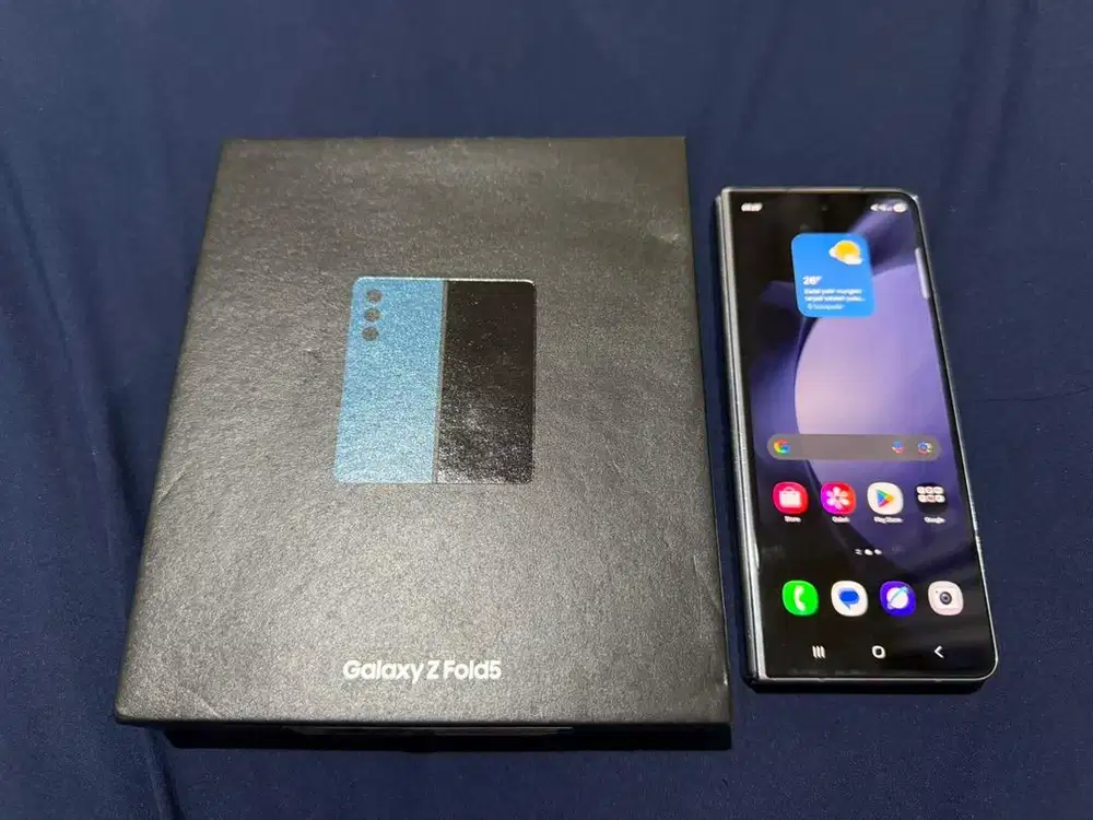 Samsung z fold 5 blue 12/1000gn dualsim 5G+ fullset resmi SEIN RR