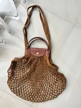 Longchamp Le Pliage Filet L Mesh Bag/ Tas Jaring Longchamp