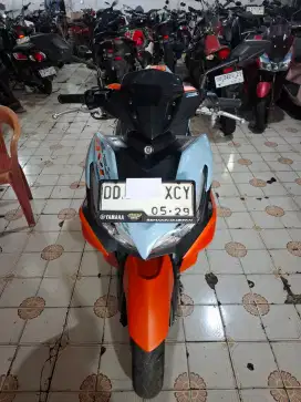 Yamaha Aerox 155cc 2024 biru orange pake kunci