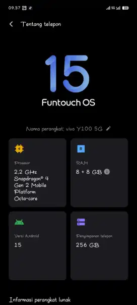 Vivo Y100 5G Second Like New