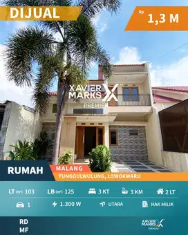 Dijual Rumah 2 Lantai Modern Minimalis di Tunggulwulung Malang