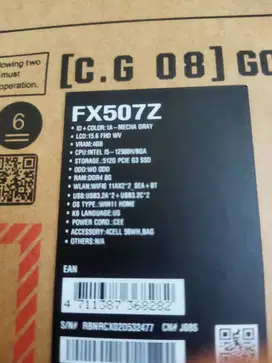Laptop ASUS Gaming F15 FX507Z