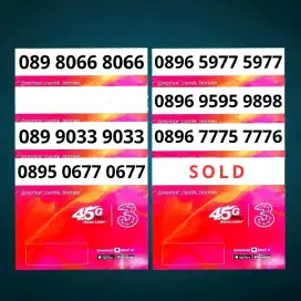 Nomor Cantik THREE 4G 5G TRI Nocan 3 Super