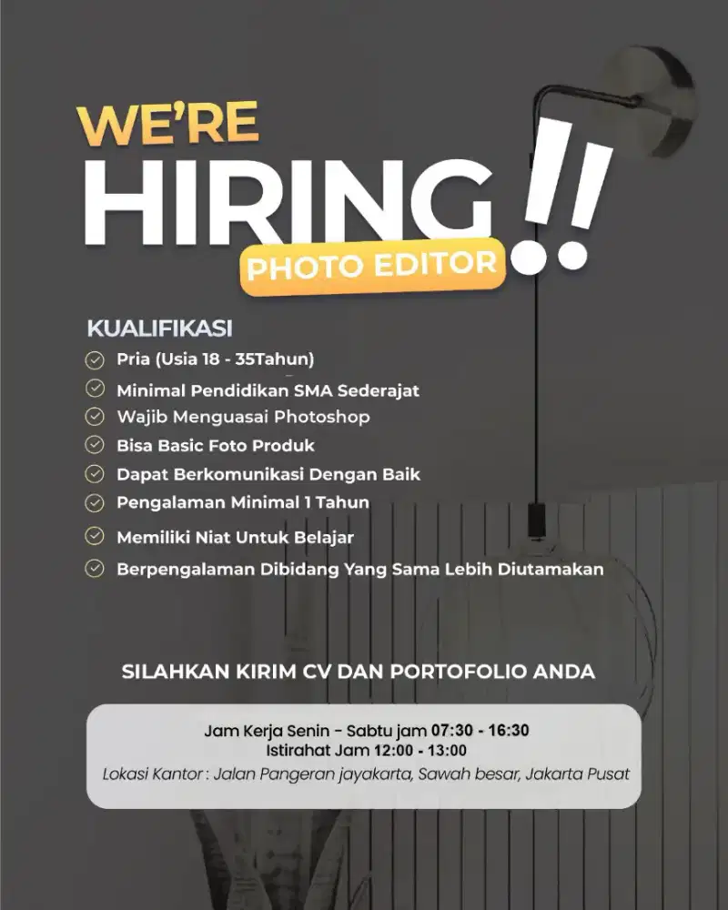 LOWONGAN PHOTO EDITOR