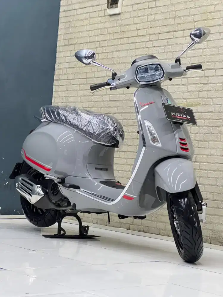 ODO 4RB‼️ Vespa Sprint S150 ABS 2022 Grey Avio - mustika motoshop