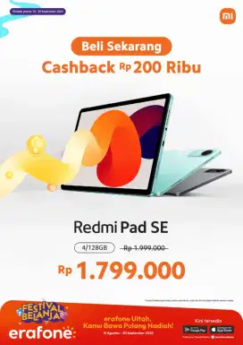 Redmi pad se segel bergaransi resmi