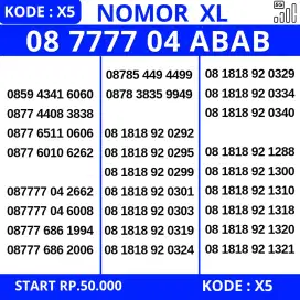 Nomor Cantik Kartu Perdana XL 4G 5G XL Nocan