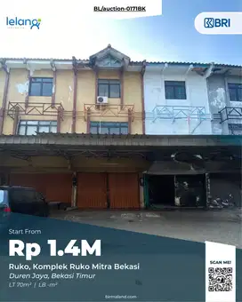 Ruko Dijual, Mitra Bekasi, Duren Jaya,Bekasi Timur, Bekasi, Jawa Barat