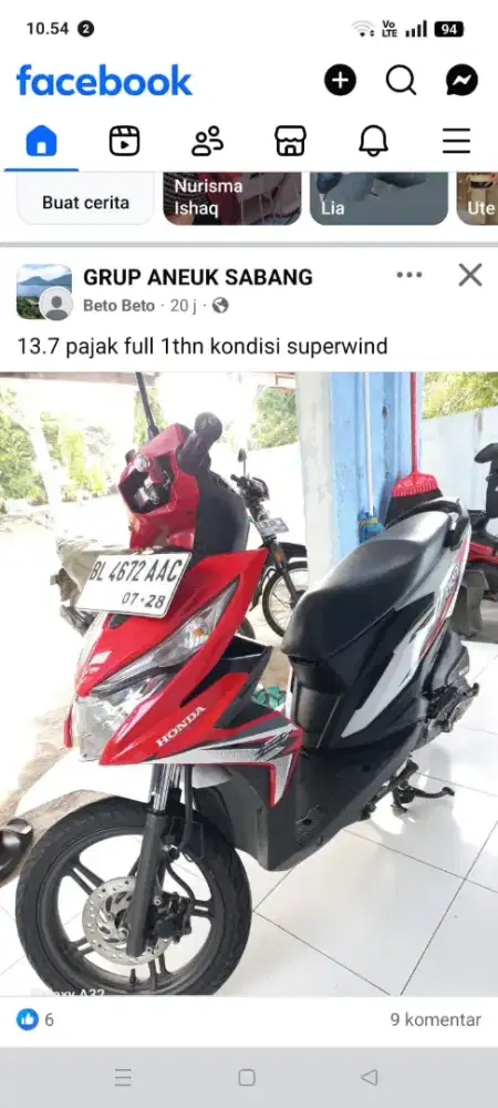 Beat 2018 kondisi superwind