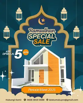 Rumah Impian di Lokasi Strategis! Sisa 4 Unit – DP Suka-Suka!