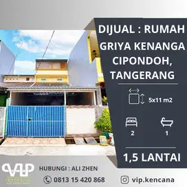 DIJUAL : Rumah 1,5 Lantai di Griya Kenanga, Cipondoh, Tangerang