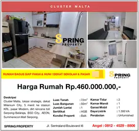 Rumah Murah Sentraland Paradise Siap Huni Dekat Stasiun Parung Panjang