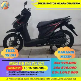 HONDA NEW BEAT CBS 2025 CASH/KREDIT SYARAT MUDAH KTP/KK