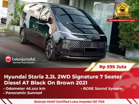 [ GARANSI 5TH ] Hyundai Staria 2.2L 2WD Signature 7Seater AT 2021/2022