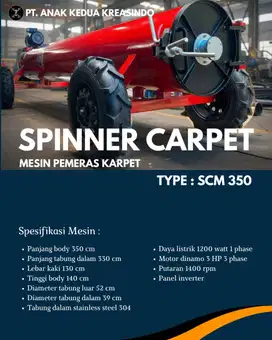 Spinner Carpet Laundry - Mesin Pengering Pemeras Karpet