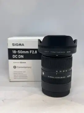 Lensa sigma 18-50mm f2.8 for Sony Apsc fullset box like new
