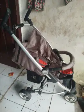 Stroller pliko second like new sangat mulus dan bersih