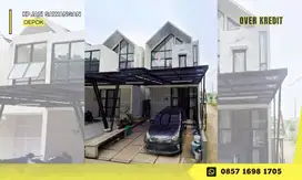 Rumah Kp Jati Sawangan 2 Lantai Over Kredit dkt Stasiun KRL Depok Baru