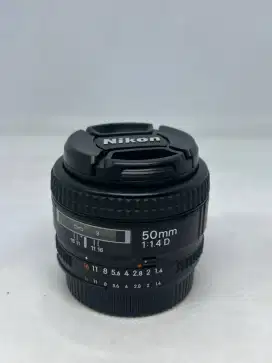Lensa Nikkor 50mm f1.8 D unit only no box
