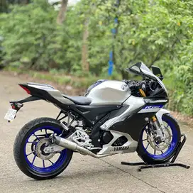 KM LOW! YAMAHA R15M ABS QS SILVER 2023 PAJAK PANJANG SIAP GAS