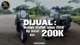 SCOOPY STYLISH TAHUN 2018, DP MULAI 200K AJA YUK