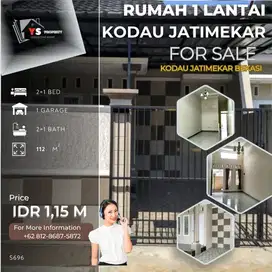 KODAU AMBARAPURA JATIMEKAR RUMAH 1 LT LOKASI AMAN BEBAS BANJIR S696