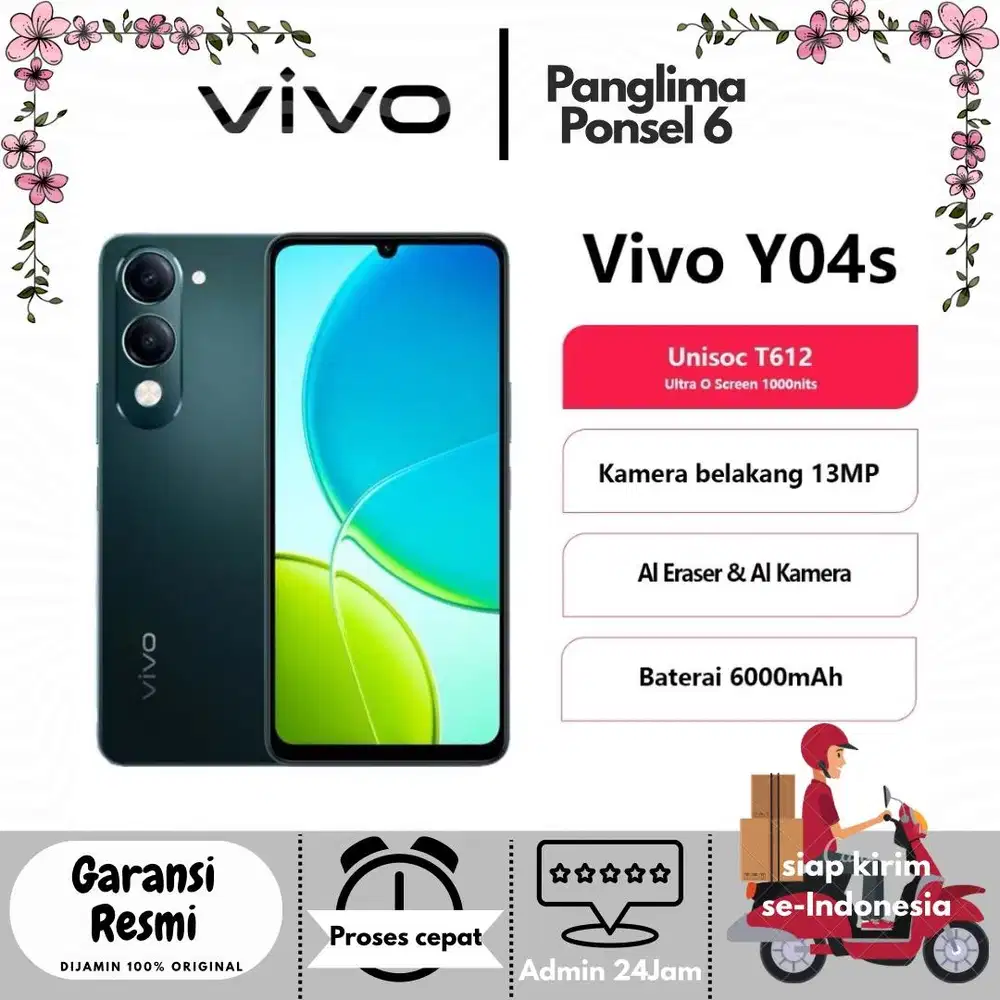 NEW CUCI GUDANG VIVO Y04s 8/64gb