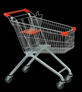 TROLLY KAPASITAS 60 L & 100 L BAHAN PLAT BESI PREMIUM UNTUK MINIMARKET