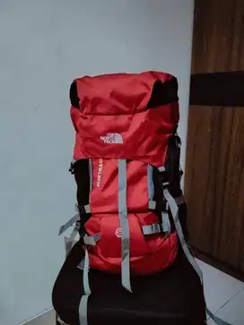 Tas Gunung Carrier TNF 60L + rain cover