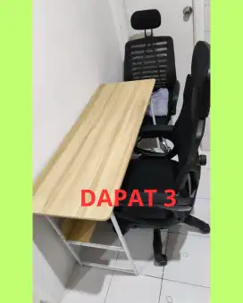 DIJUAL MURAH KURSI MEJA PRINTER KIPAS AIRCOOLER kantor tulis set bekas