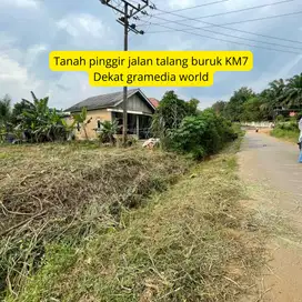 Dijual tanah lokasi km 7 dekat gramedia world