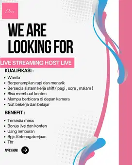 LIVE STREAMING HOST LIVE