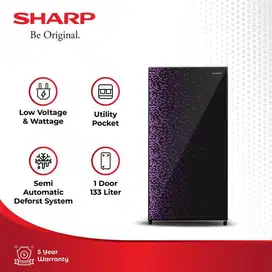 Kulkas 1 Pintu 133 Liter SHARP SJ-X165MG-GB / SJ X165MG GB