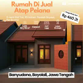 Jual Rumah Desain Atap Pelana di Boyolali, Kokoh Segala Cuaca